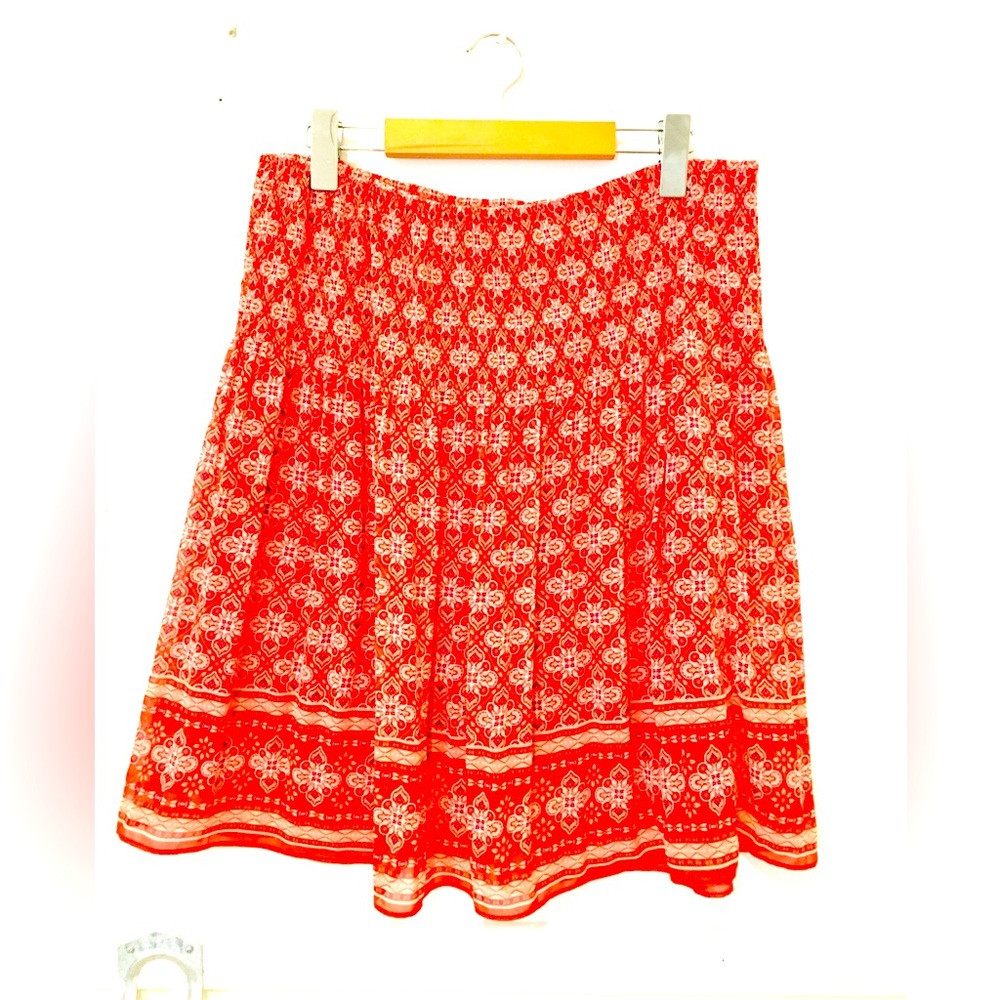 Max Studio flowy lined skirt size L